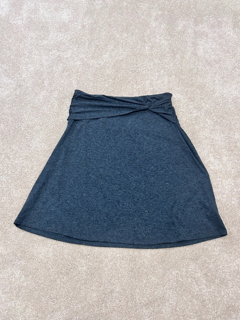 Patagonia Charcoal Midi Skirt  with Twisted Waistband